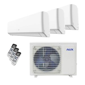 Aux Tripple - Split Buitenunit 6.0kW/21000Btu (AUX-M3-21LCLH) + 2x 2.5kW+ 1X3.5kW Q-Smart Indoor A++ COOL&HEAT + WiFi