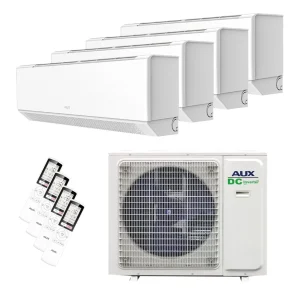 Aux Quattro - Split 8.2kW Buitenunit + 2x 2.5kW+ 2X3.5kW " C-Serie Premium " Indoor A++ R32 COOL&HEAT + WiFi