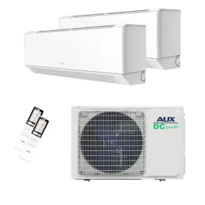 Aux Duo-Split 5.3kW Buitenunit met 2X3.5kW Binnenunits " C-Serie Premium " A++ R32 - COOL&HEAT + WiFi