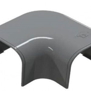 Grijs - Platte haakse bocht 90Graden 74x55mm